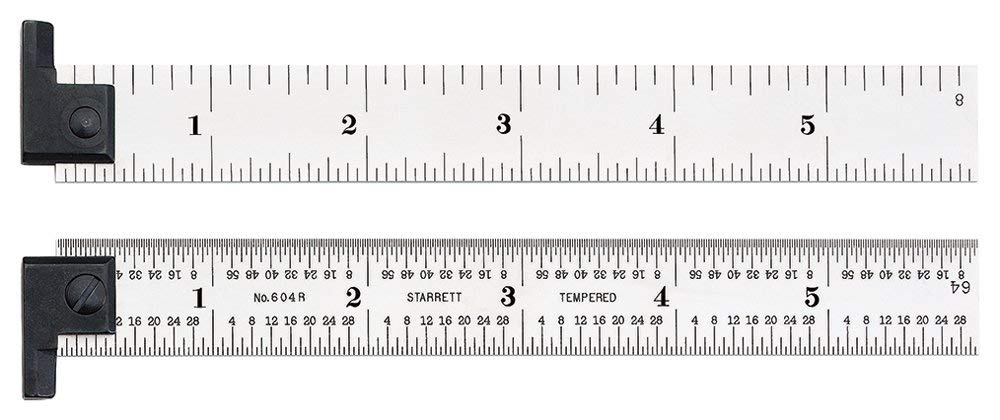 Starrett CH604R-6 2-Sided Steel Ruler with Hook – CT Power Tools