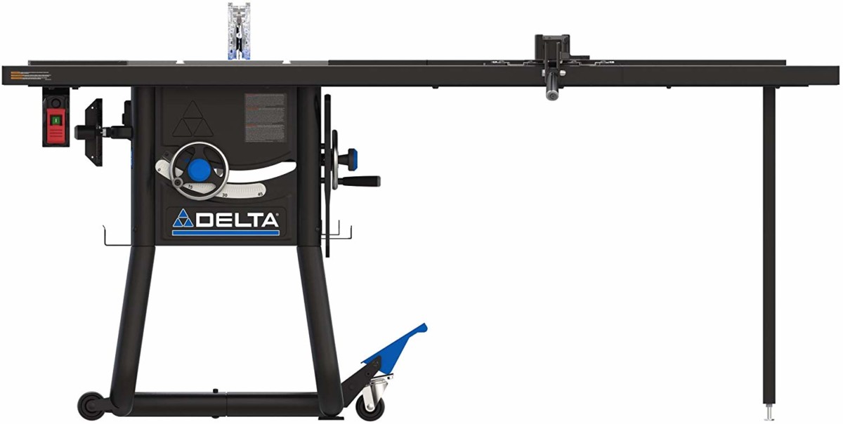Delta 365152T2 10 in Table Saw Cast Iron Wings52 in rip CT Power Tools
