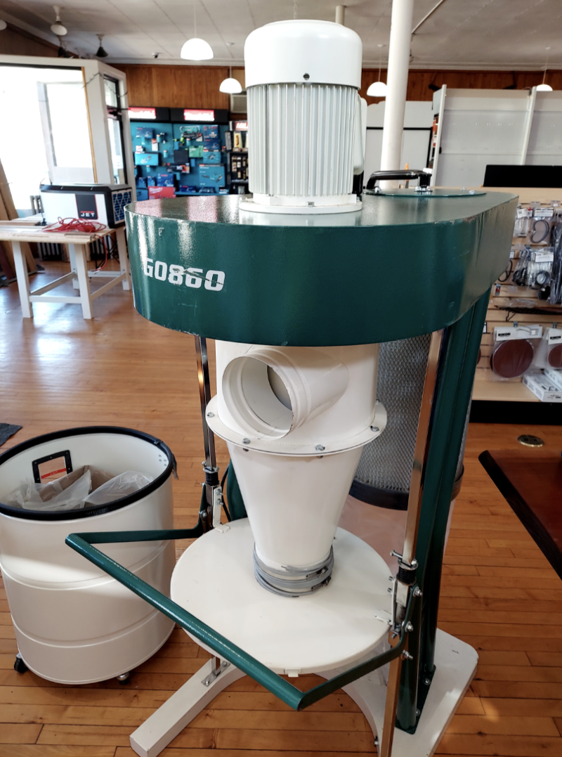 Grizzly Industrial G0860 11/2 HP Portable Cyclone Dust Collector (Used