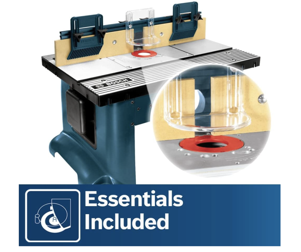 BOSCH RA1181 Benchtop Router Table 27 in. x 18 in. Aluminum Top CT