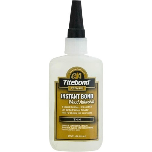 Titebond Instant Bond 6202 Thin Wood Adhesive, 4 oz Bottle, Clear – CT  Power Tools