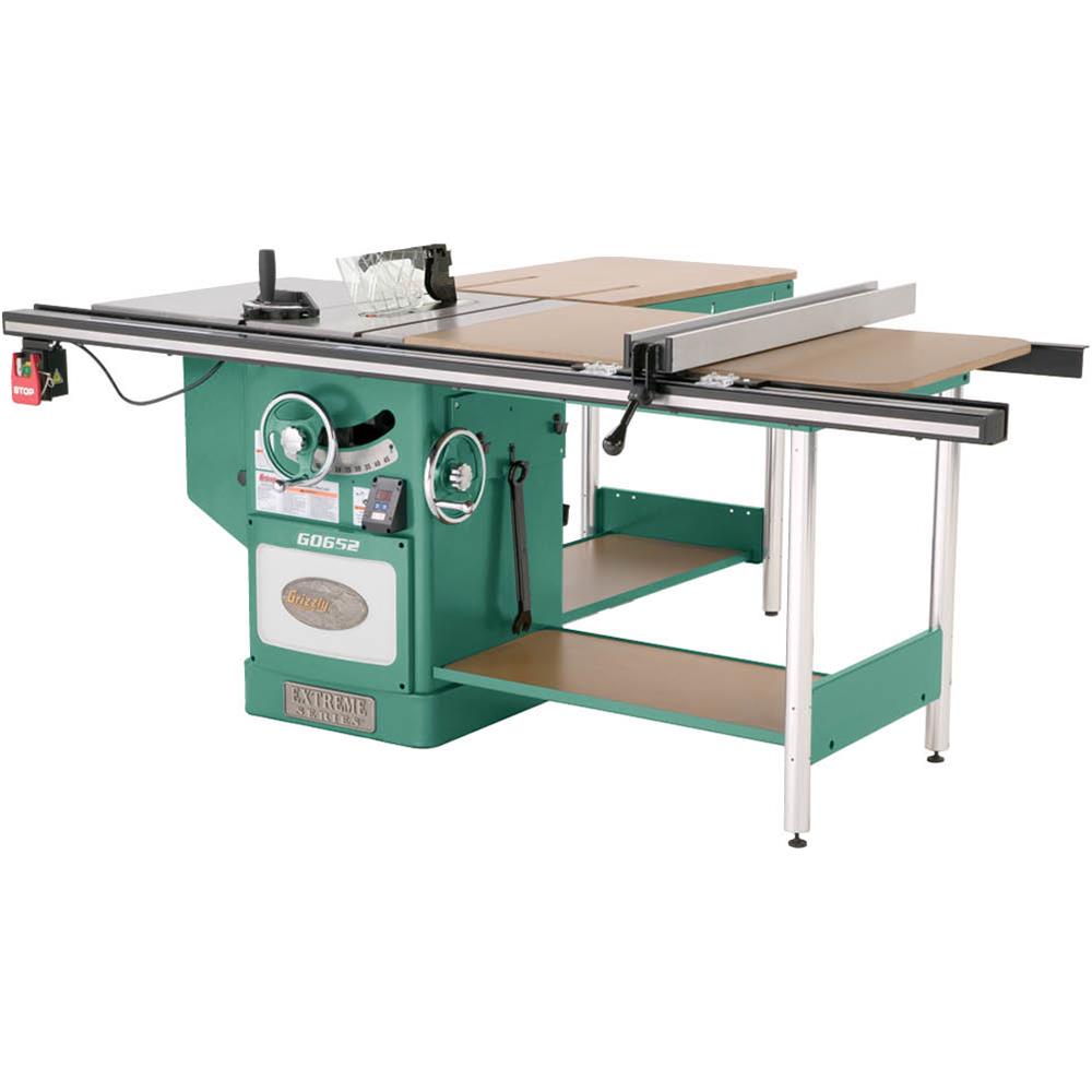 Grizzly G0652 - 10" 5 HP 3-Ph Heavy-Duty Cabinet Table Saw