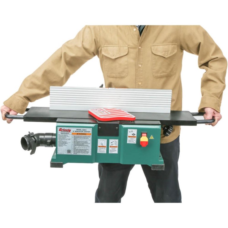 Grizzly G0893 6″ Benchtop Jointer with Spiral Cutterhead CT Power Tools