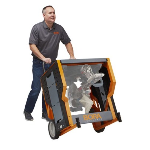 Bora Portamate Miter Saw Work Station | Mobile Rolling Table Top Workbench - Image 5